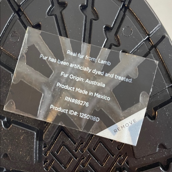 UGG Sienna Rain Boot Black High-Gloss Finish Real Fur From Sheep Size 12 NEW - Picture 12 of 16